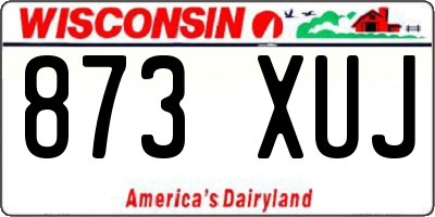 WI license plate 873XUJ