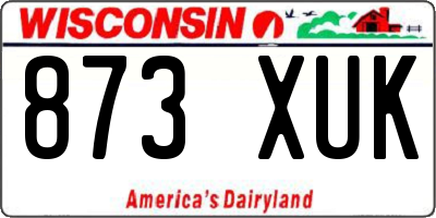 WI license plate 873XUK