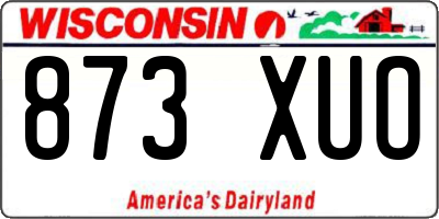 WI license plate 873XUO