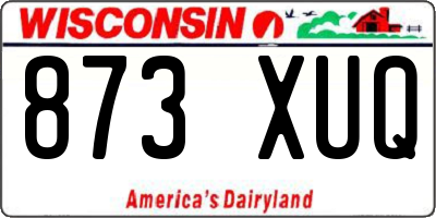 WI license plate 873XUQ