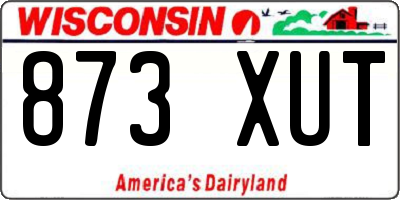 WI license plate 873XUT