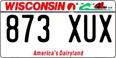 WI license plate 873XUX