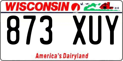 WI license plate 873XUY