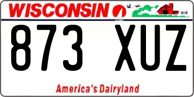 WI license plate 873XUZ