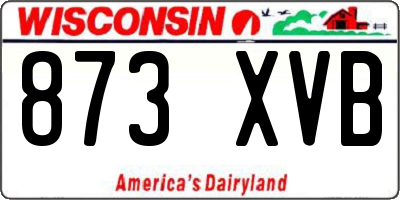 WI license plate 873XVB