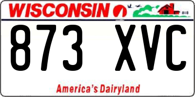 WI license plate 873XVC