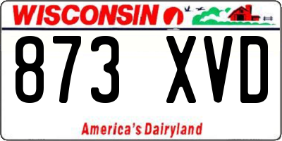 WI license plate 873XVD