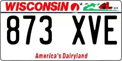 WI license plate 873XVE