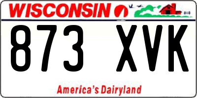 WI license plate 873XVK