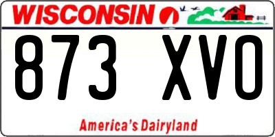 WI license plate 873XVO