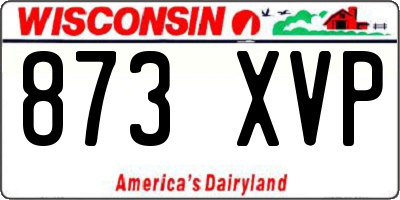 WI license plate 873XVP