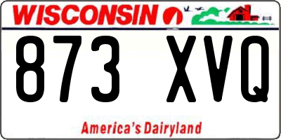WI license plate 873XVQ