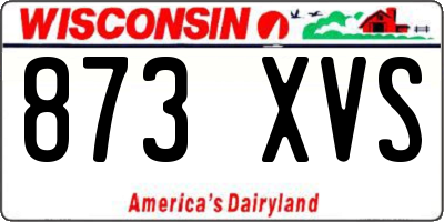 WI license plate 873XVS