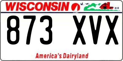 WI license plate 873XVX