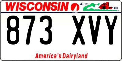 WI license plate 873XVY