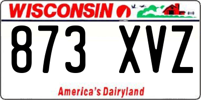 WI license plate 873XVZ