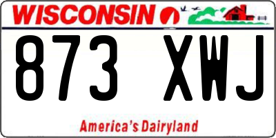 WI license plate 873XWJ
