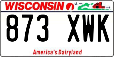 WI license plate 873XWK