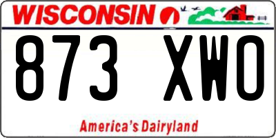 WI license plate 873XWO