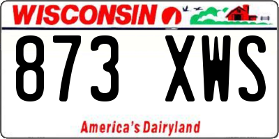 WI license plate 873XWS