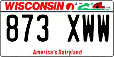 WI license plate 873XWW