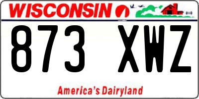 WI license plate 873XWZ