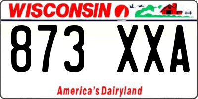 WI license plate 873XXA