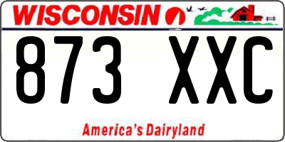 WI license plate 873XXC
