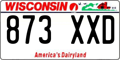 WI license plate 873XXD