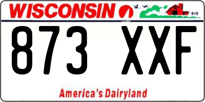 WI license plate 873XXF