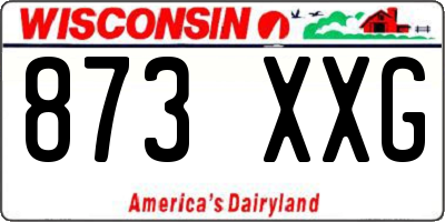 WI license plate 873XXG
