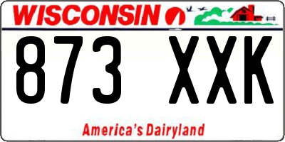WI license plate 873XXK