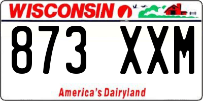 WI license plate 873XXM