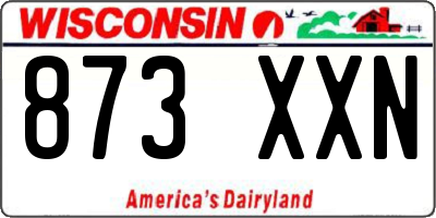 WI license plate 873XXN