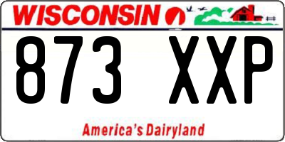 WI license plate 873XXP