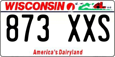 WI license plate 873XXS