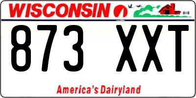 WI license plate 873XXT