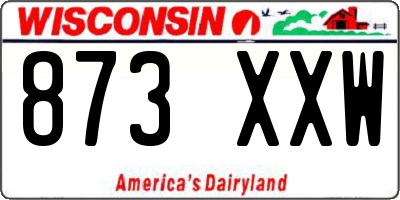 WI license plate 873XXW