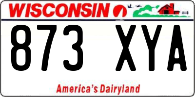 WI license plate 873XYA