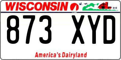 WI license plate 873XYD