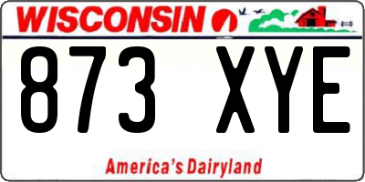 WI license plate 873XYE