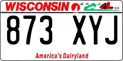 WI license plate 873XYJ