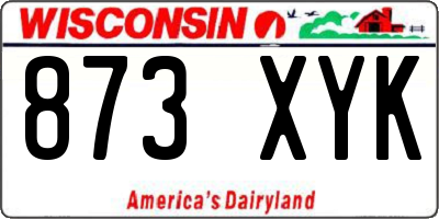 WI license plate 873XYK