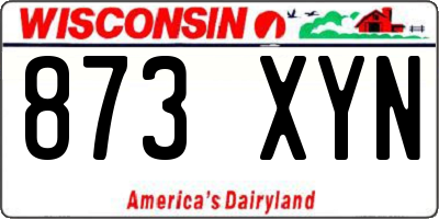 WI license plate 873XYN
