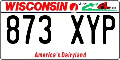 WI license plate 873XYP