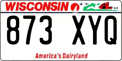 WI license plate 873XYQ