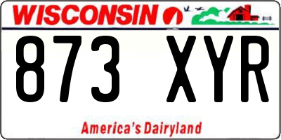 WI license plate 873XYR