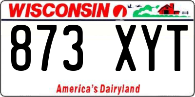 WI license plate 873XYT