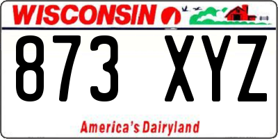 WI license plate 873XYZ