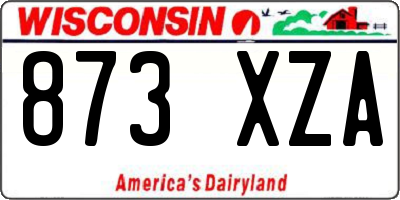 WI license plate 873XZA